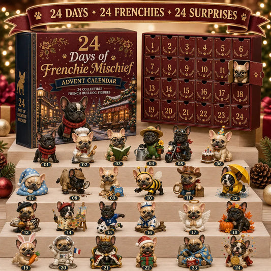 Last Day 49% OFF – 24-Day French Bulldog Christmas Advent Calendar