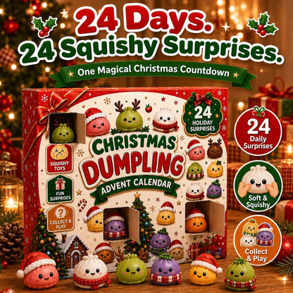 2026 Squishy Advent Calendar – 24 Cute Mini Dumplings for Christmas